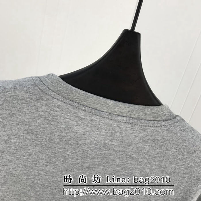 BALENCIAGA巴黎世家 19ss 麥穗雙B短袖 定制面料 七色可選百搭款 男女同款 ydi2468